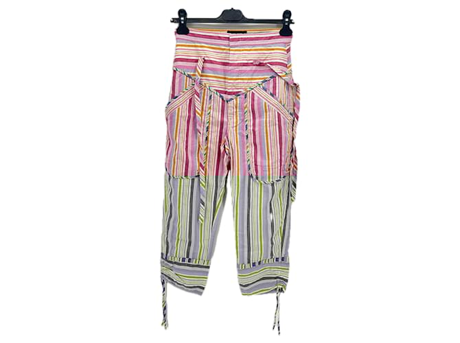ISABEL MARANT Pantaloni T.FR 34 Cotone Multicolore