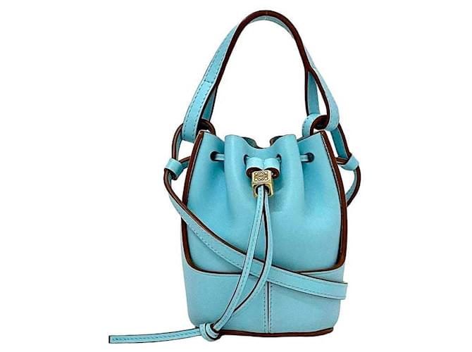 Borsa a Spalla Nano Balloon di Loewe Blu chiaro