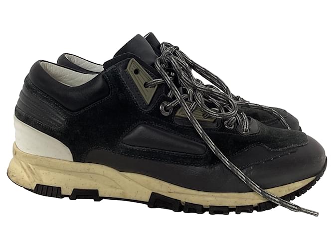 Sneakers Lanvin Runners DS in suede nero e pelle