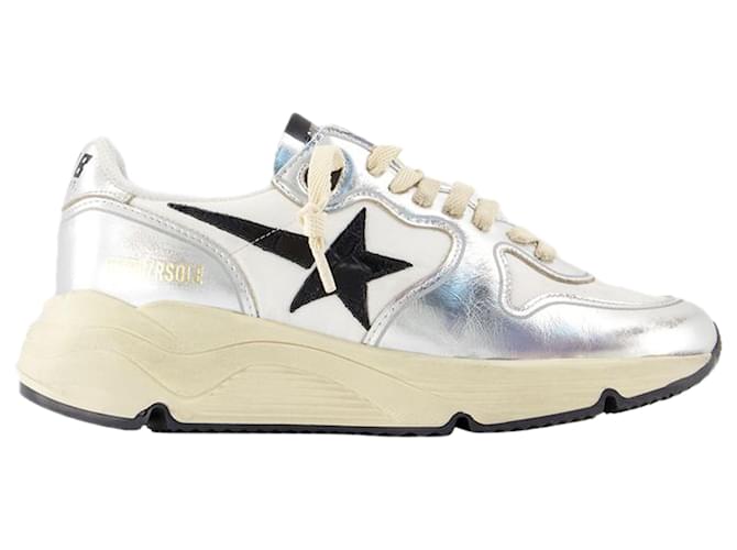 Sneakers da corsa - Golden Goose Deluxe Brand - Pelle - Argento Metallico