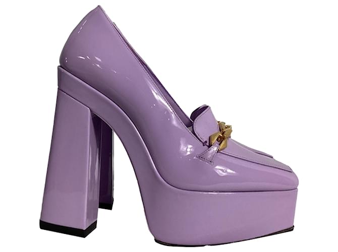 Jimmy Choo Diamond Tilda Décolleté Platform in Pelle Viola Porpora