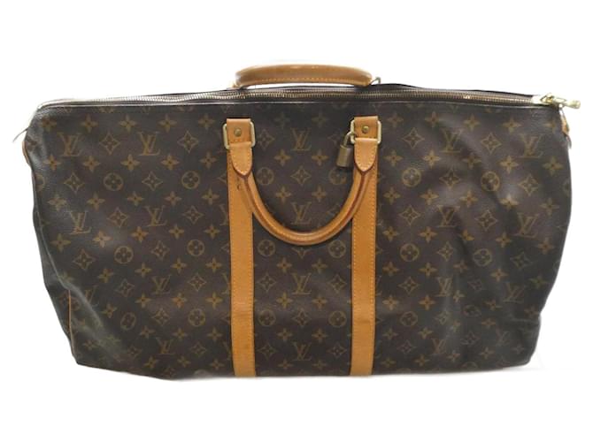 Abbesses Borsa da viaggio Louis Vuitton Keepall 55 Monogram Marrone