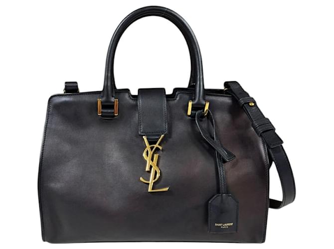Borsa a Spalla Baby Cabas Saint Laurent Nero