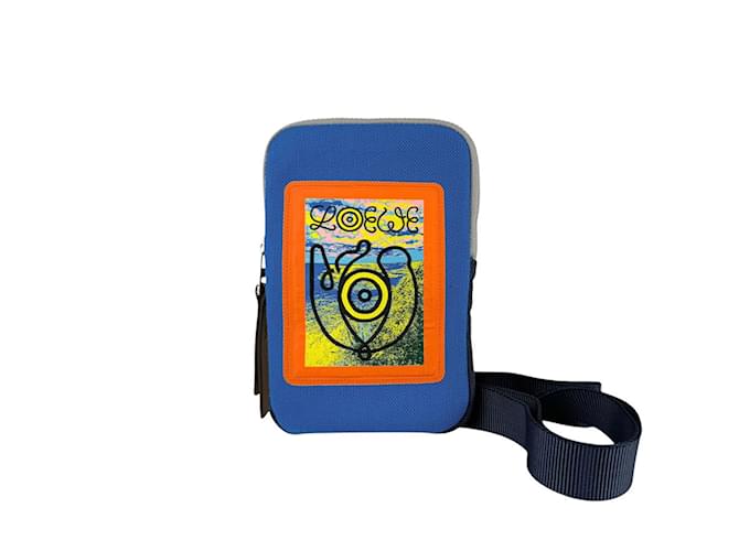 Pochette Loewe Airoewe in tela Blu Multicolore