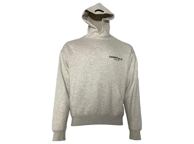 Hoodie Fear of God Essentials in cotone grigio