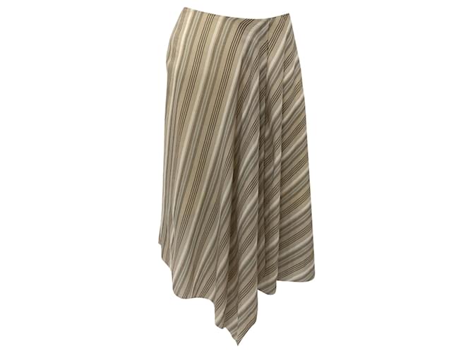 Gonna midi a righe asimmetrica Ilsa di Acne Studios in cotone multicolore