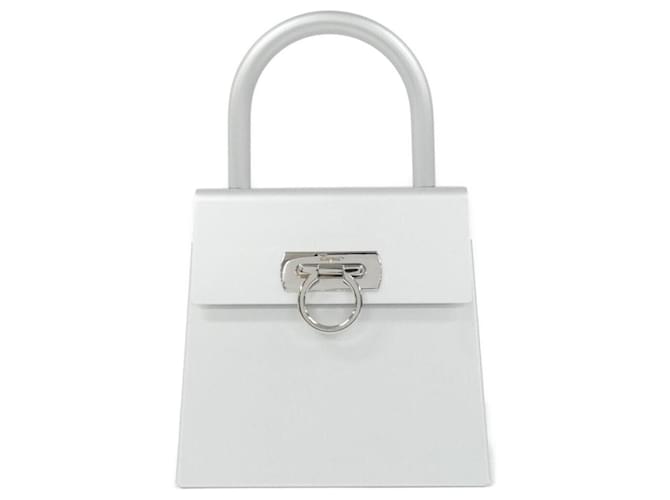 Borsa a mano argento Salvatore Ferragamo