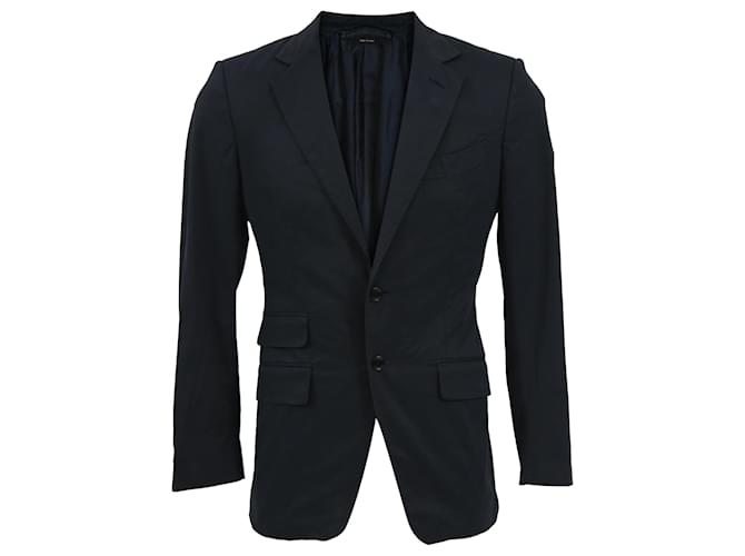 Blazer slim-fit destrutturato Tom Ford O'Connor in lana navy Blu navy