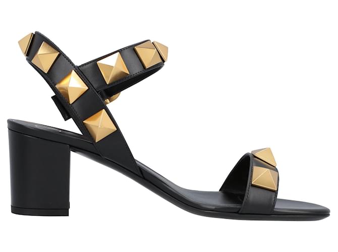 Valentino Garavani Sandali Valentino Roman Stud Neri Nero