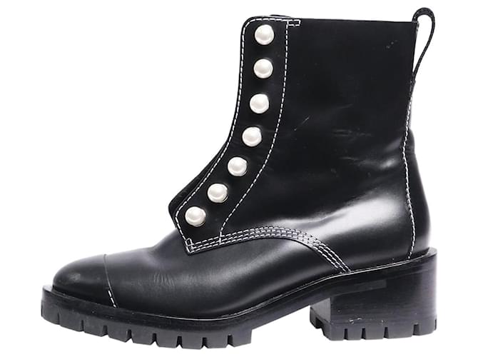 3.1 Phillip Lim Stivaletti in perla nera - taglia UK 4 Nero