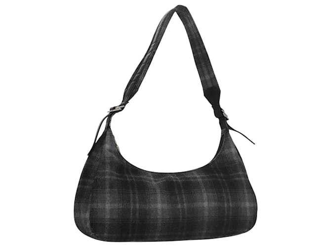 Borsa a spalla Salvatore Ferragamo in lana grigia Auth bs21555 Marrone