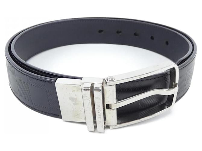 Cintura standard in pelle nera Louis Vuitton Nero