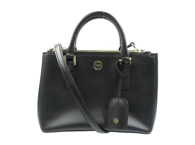 Borsa in pelle nera Tory Burch Nero