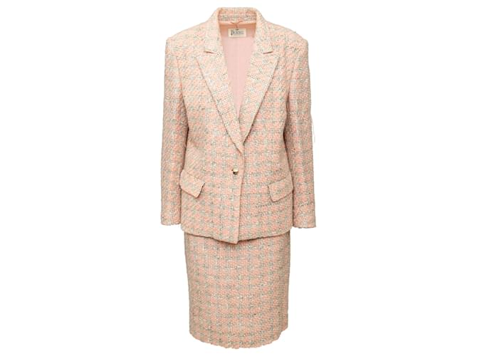 Set in tweed di lana Herno Rosa