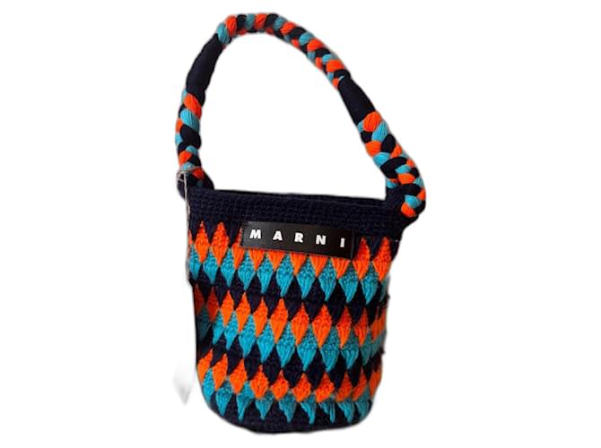 Marni Borse Arancione Blu scuro