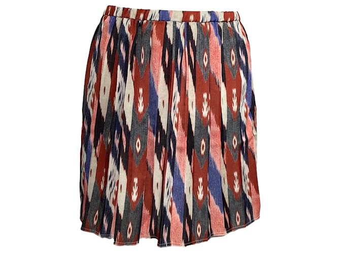Gonna mini plissettata stampata Hanoi Isabel Marant Étoile in poliestere multicolore