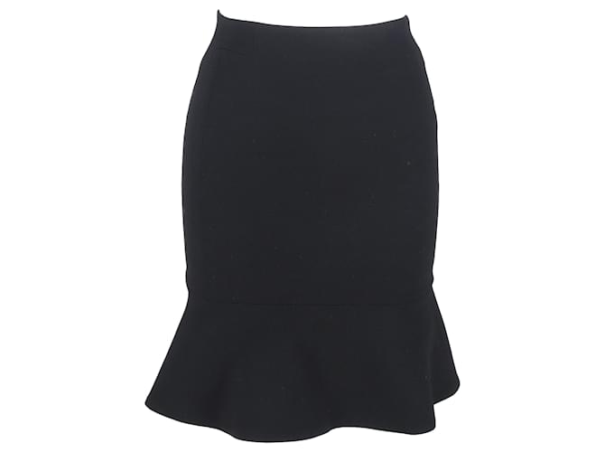 Gonna mini svasata Ba&Sh in lana nera Nero