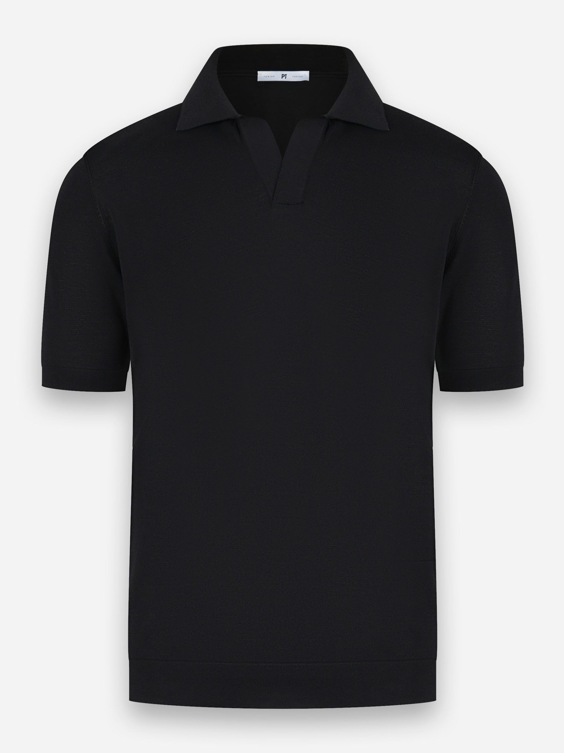 Polo tinta unita finezza 16 Nero