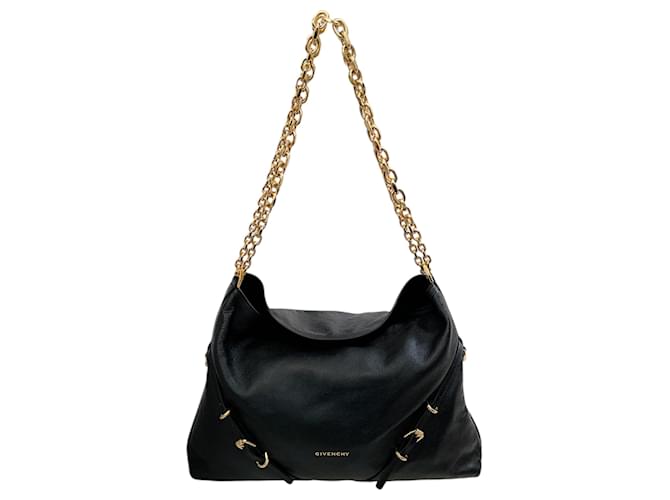 Borsa a catena Voyou in pelle nera Givenchy Nero