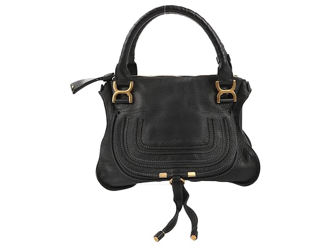 Chloé Borsa a mano media in pelle Chloe Marcie nera Nero