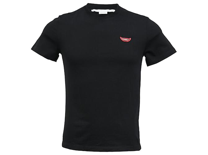 Stella Mc Cartney T-shirt Stella McCartney No Smile No Service in cotone nero