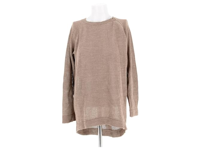 BRUNELLO CUCINELLI Maglieria T.Internazionale M Cotone Marrone