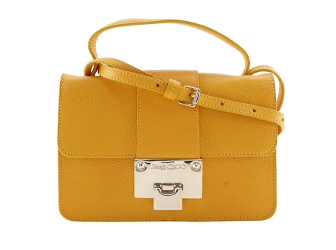 Mini borsa a spalla Jimmy Choo Giallo