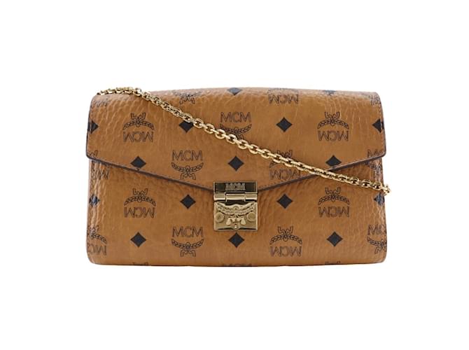 MCM Tracy Borsa Media a Spalla Marrone