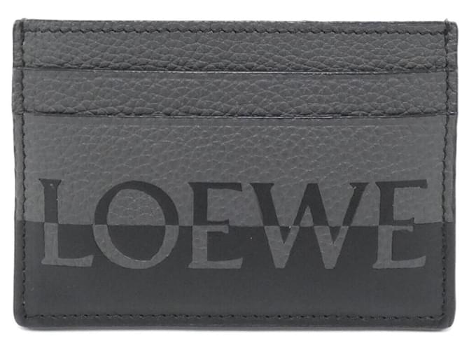 Portacarte da visita in pelle nera Loewe Nero