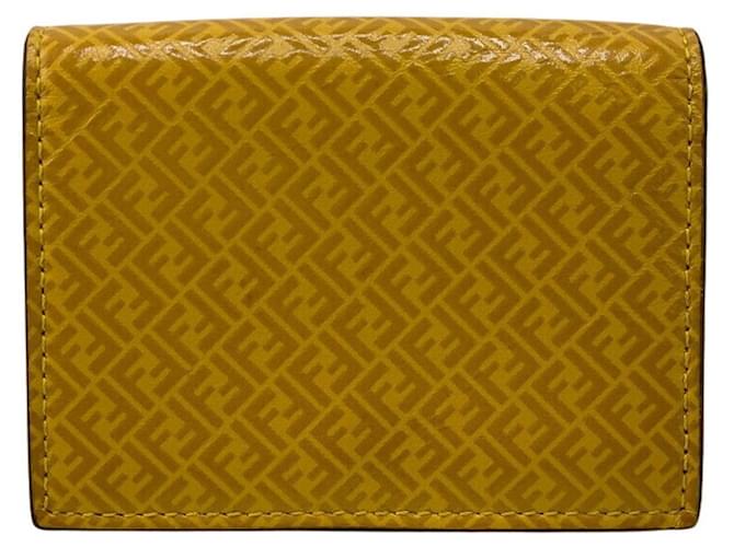 Portafoglio Trifold Micro Fendi Giallo