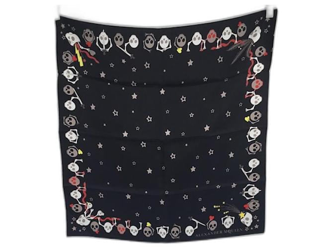 Sciarpa di seta Alexander McQueen Multicolore