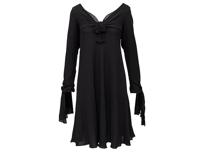 Abito in seta Valentino Nero