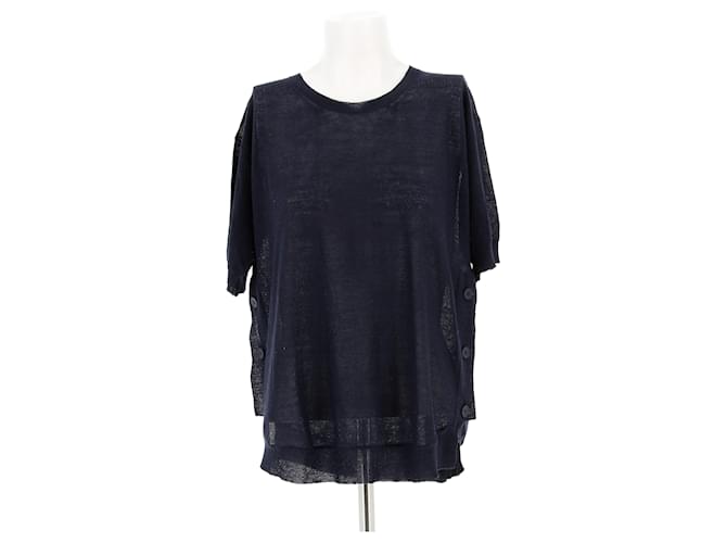 Stella Mc Cartney STELLA MCCARTNEY Top T.FR 40 Lana Blu navy
