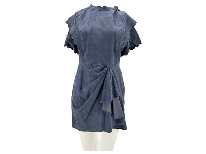 ISABEL MARANT Abiti T.FR 40 Pelle Blu navy