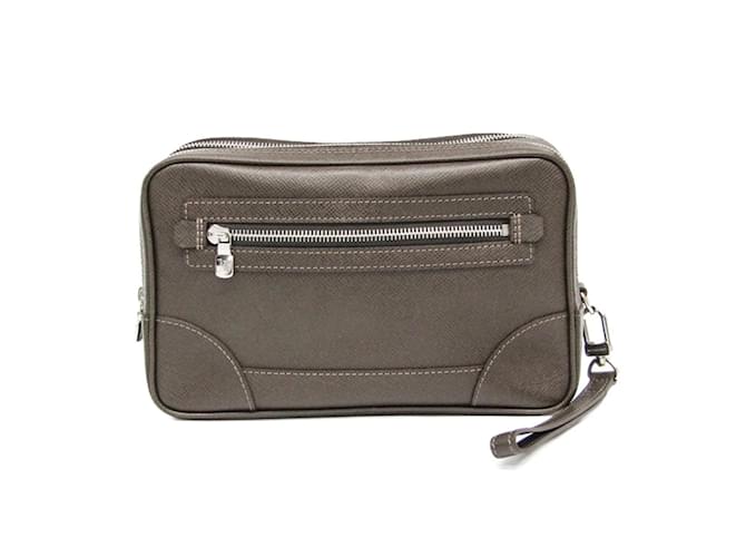 Borsa a mano da uomo Louis Vuitton Taiga Pavel M31148 Marrone