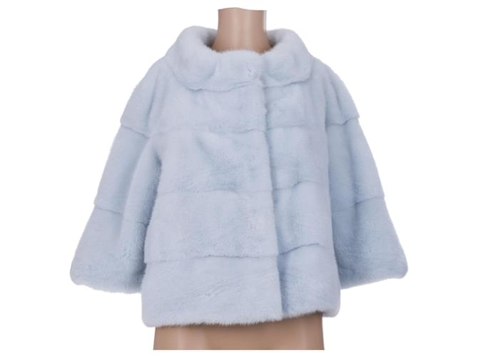 Autre Marque Vestiario NON FIRMATO in Pelliccia Blu - 102235