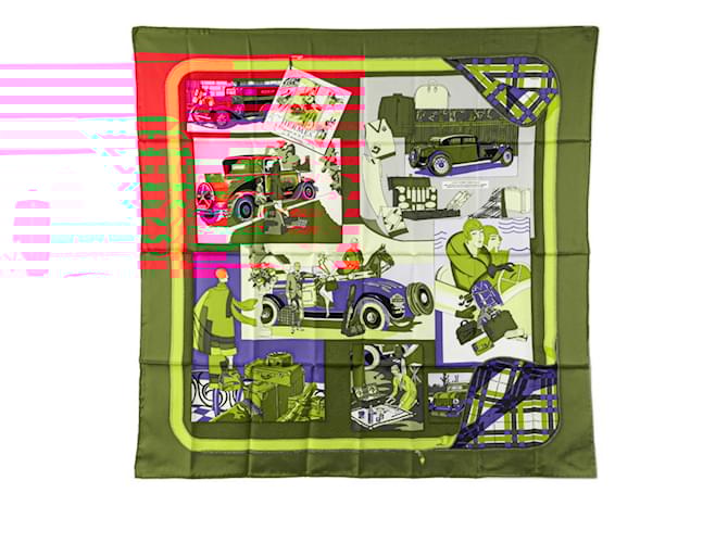 Sciarpa Hermès Carré 90 L Rosso Multicolore