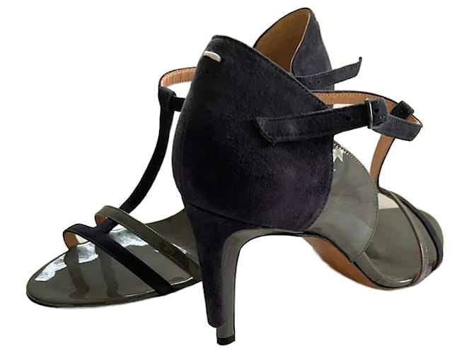 Maison Martin Margiela Sandali Grigio Blu navy