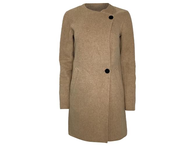 Cappotto corto Theory in lana marrone