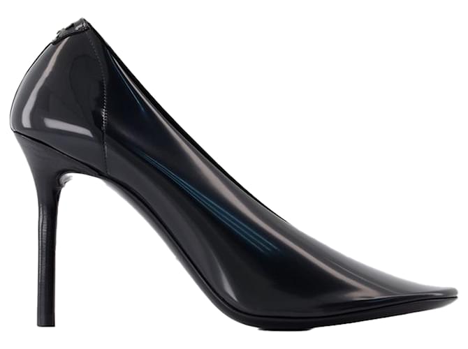 Pumps nudi con tacco a stiletto - Courreges - PVC - Nero