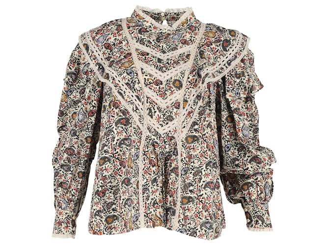 Blusa Reign con stampa paisley di Isabel Marant in cotone multicolore