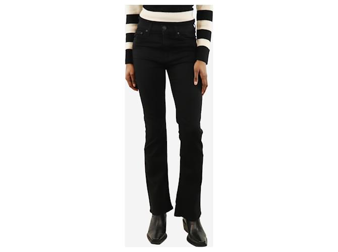 Rag & Bone Jeans neri a zampa d'elefante - taglia UK 8 Nero