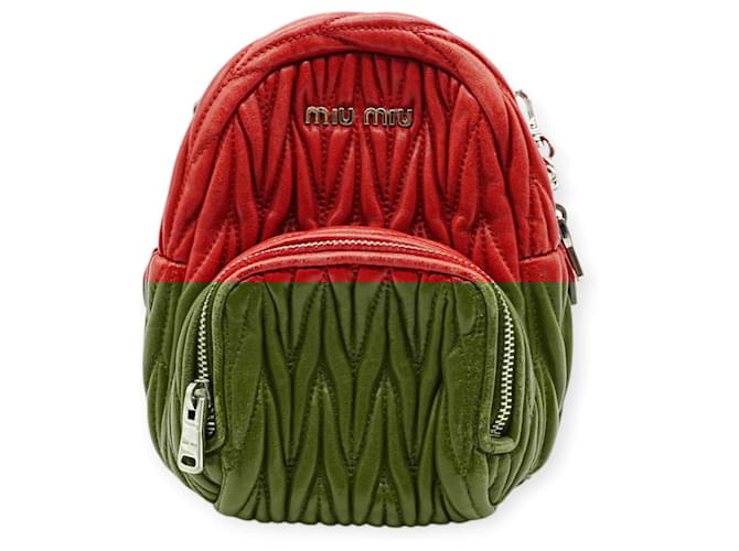 Zaino Mini Miu Miu Rosso