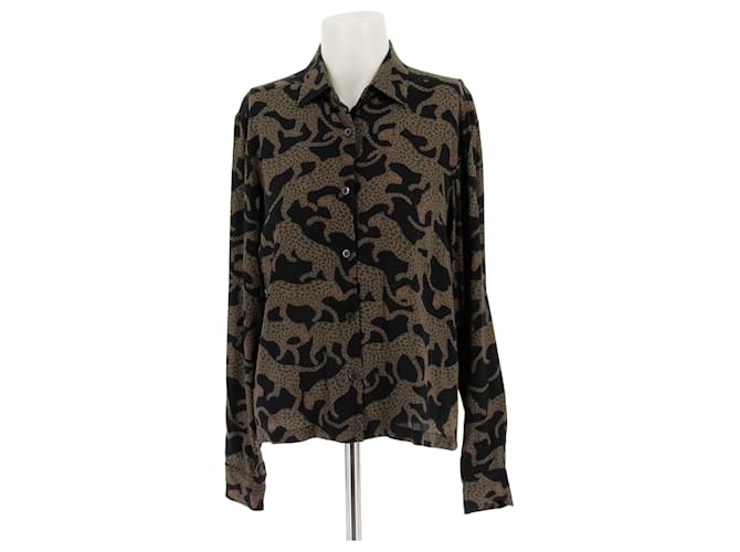 DRIES VAN NOTEN Top T.FR 34 Viscosa Nero