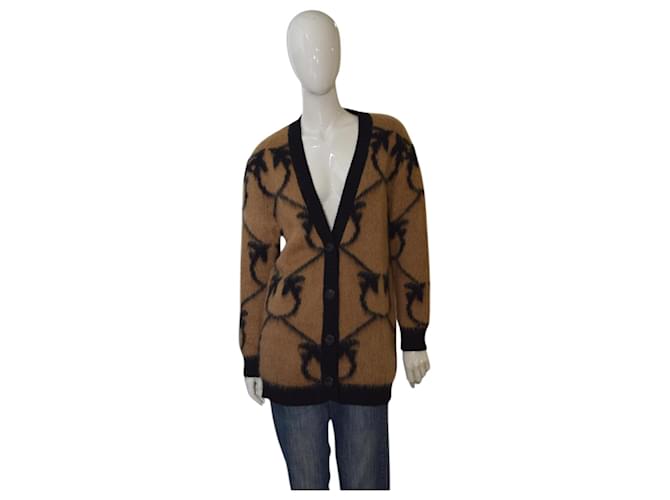 Pinko Maglioni di lana Nero Beige