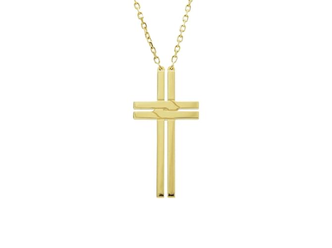 Collana con motivo a croce in oro giallo 18K Cartier