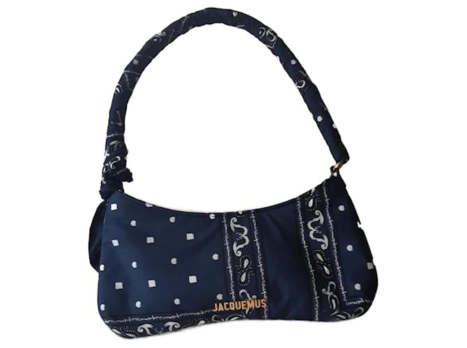 Le Bisou Bandana Jacquemus - Navy Paisley - Blu