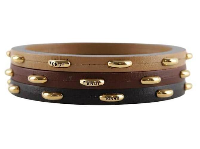 Selleria Fendi Bracciale in pelle Marrone