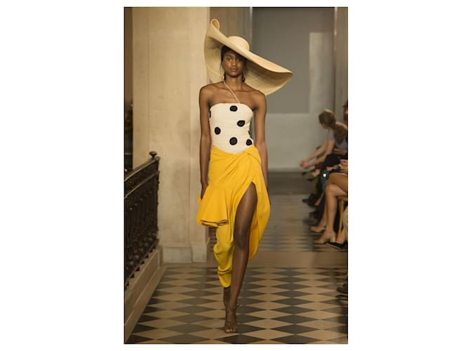 Gonne JACQUEMUS T.International S Viscosa Giallo