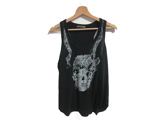 ALEXANDER MCQUEEN Top T.International M Cotone Nero